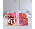 12 Artes para Caneca Turning Red Arquivo Editável 