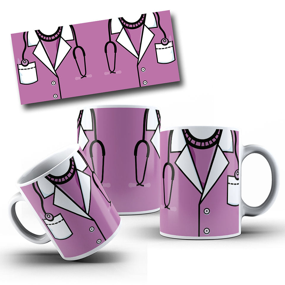 12 Artes para Caneca Jaleco Medicina Enfermagem Arquivo em Jpg 4