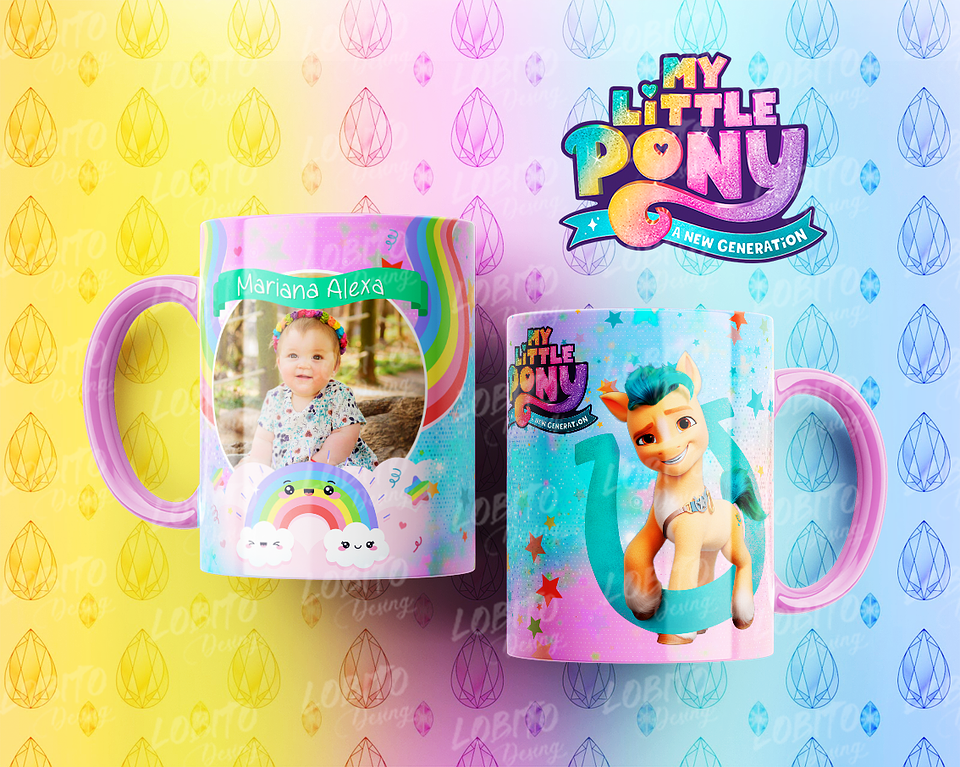 10 Artes para Caneca My Little Pony Arquivo Editável  9