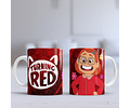 12 Artes para Caneca Turning Red Arquivo Editável 