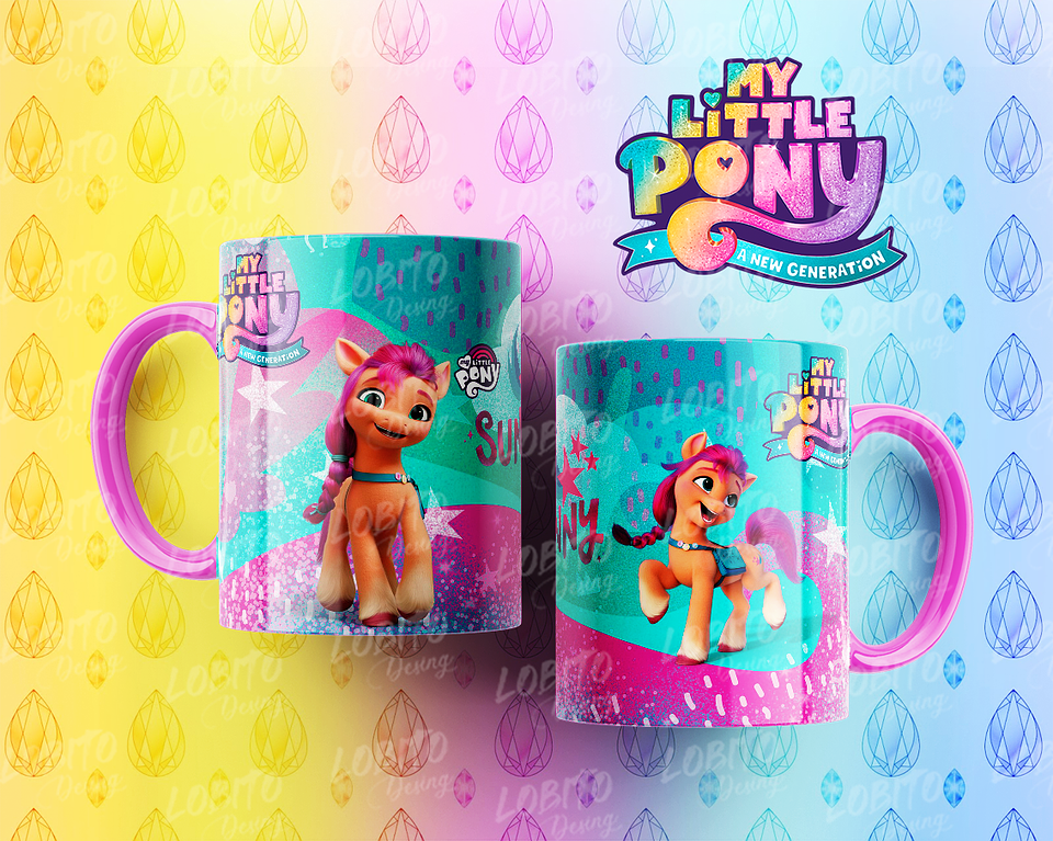 10 Artes para Caneca My Little Pony Arquivo Editável  10