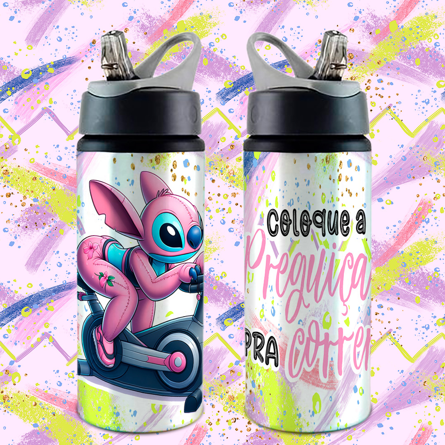19 Artes para Caneca e Garrafa Treino Fofo Amizade Arquivo Editável 2