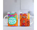 12 Artes para Caneca Turning Red Arquivo Editável 