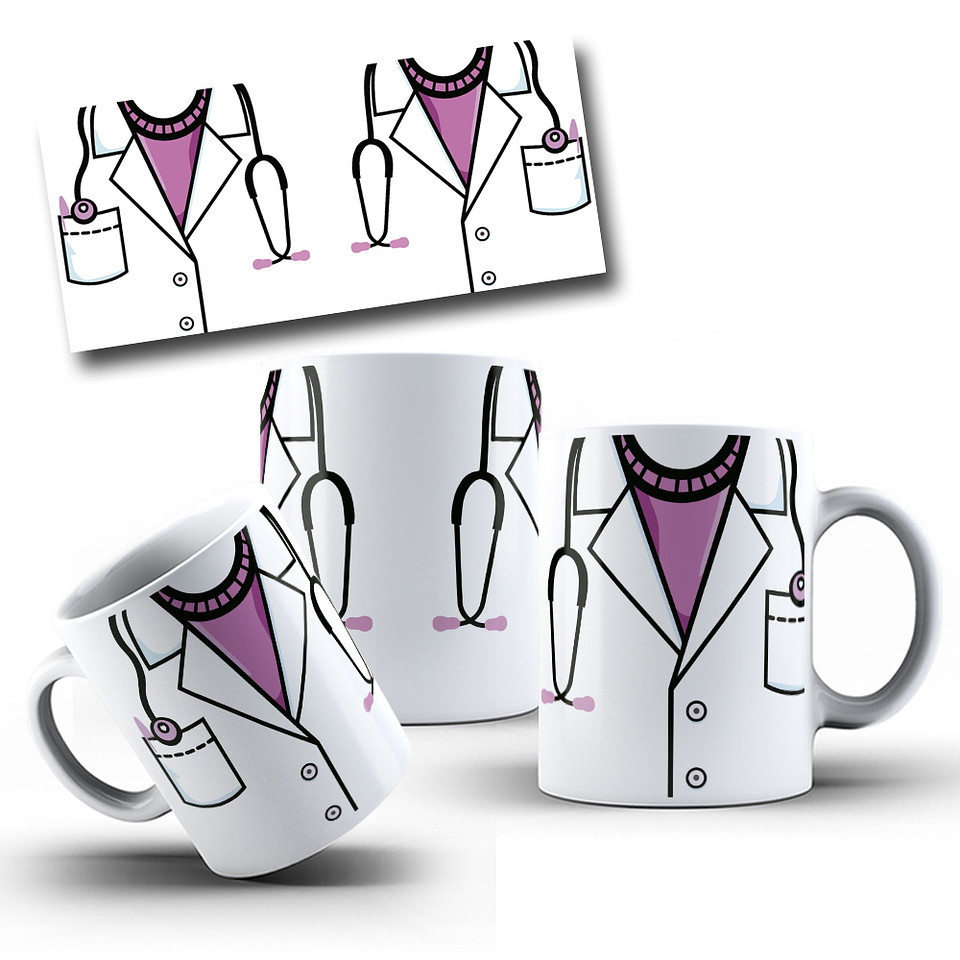 12 Artes para Caneca Jaleco Medicina Enfermagem Arquivo em Jpg 12