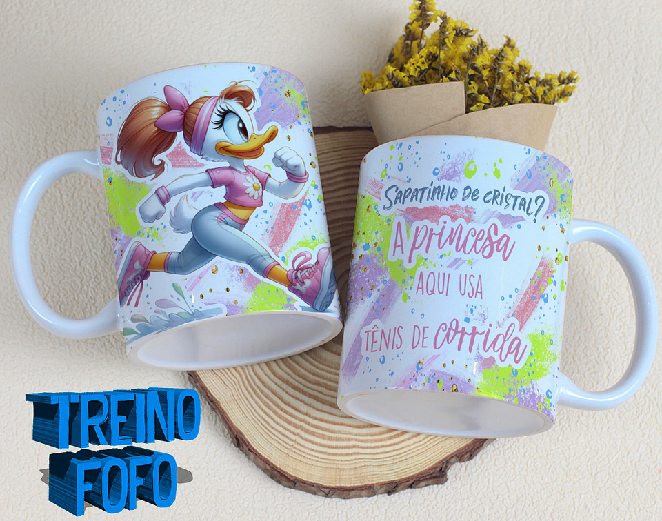 19 Artes para Caneca e Garrafa Treino Fofo Amizade Arquivo Editável 22