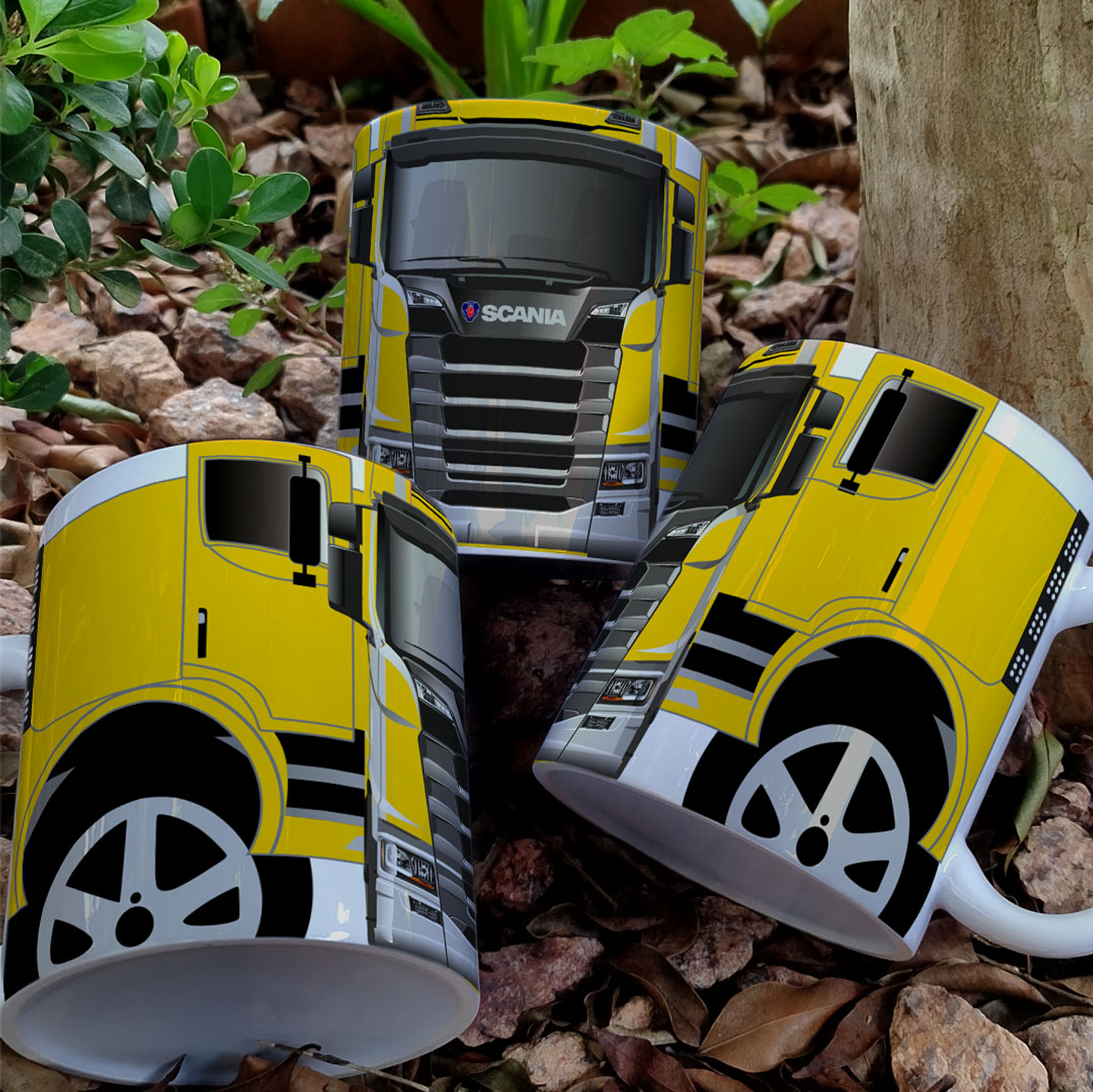 7 Artes para Caneca Caminhão Scania Arquivo em Jpg 2