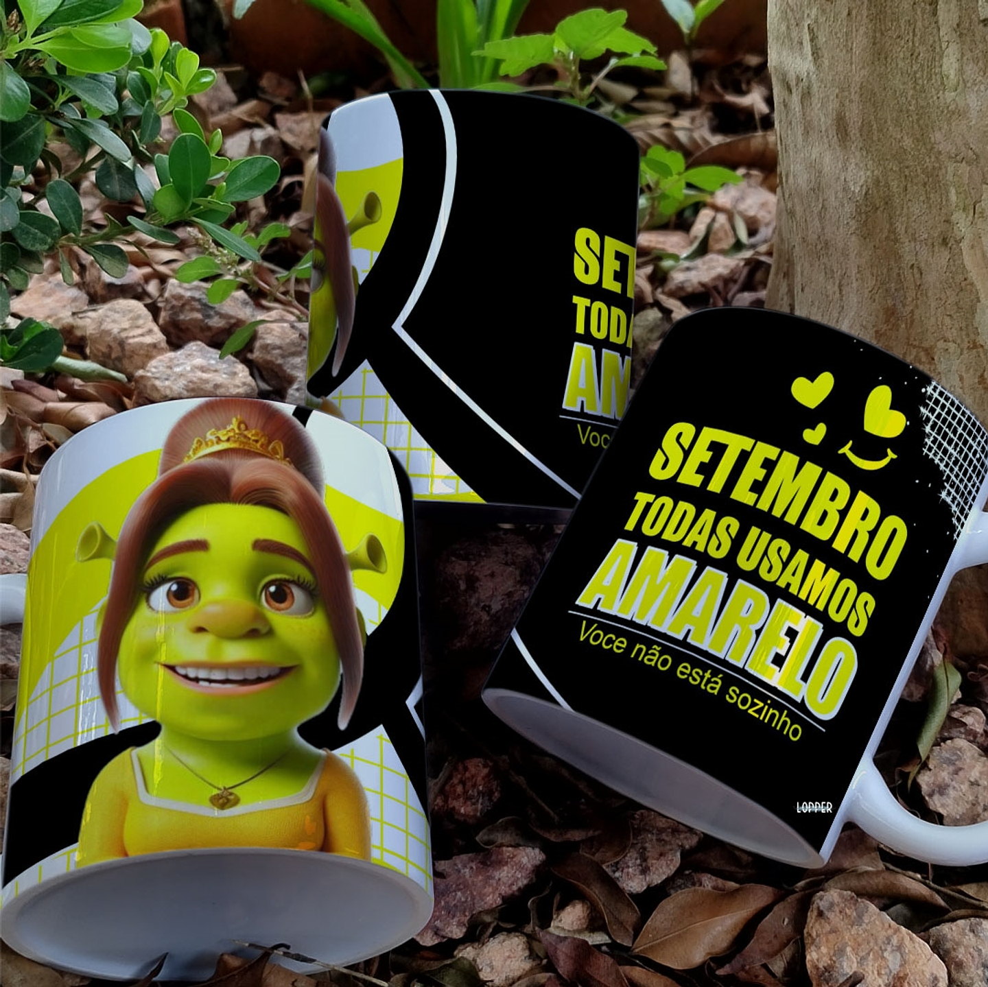 9 Artes para Caneca Setembro Amarelo Arquivo Editável 1