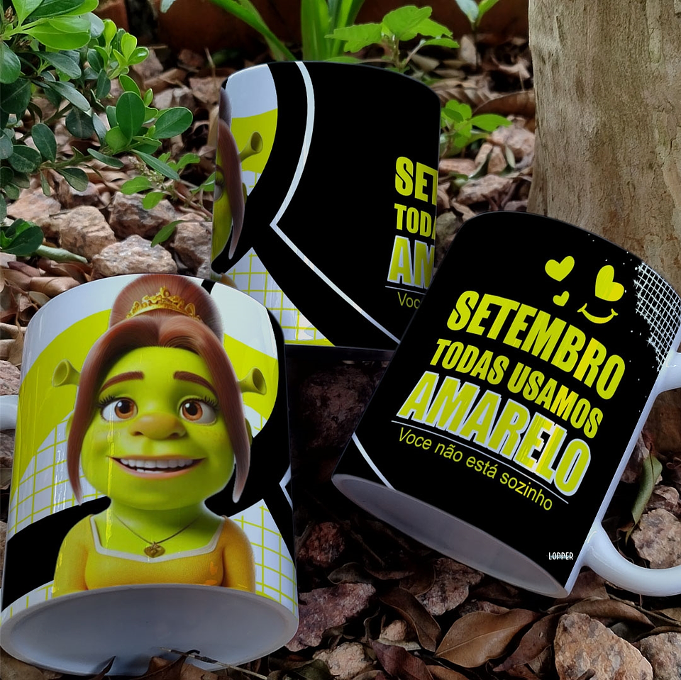 9 Artes para Caneca Setembro Amarelo Arquivo Editável 1