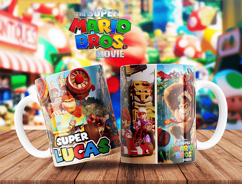 10 Artes para Caneca Super Mario Arquivo Editável 