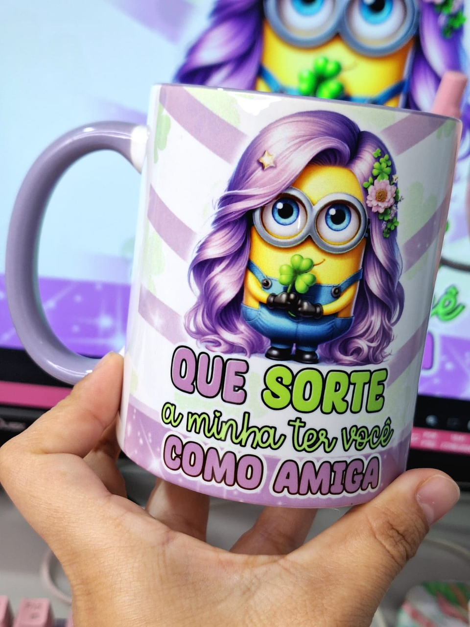 14 Artes para Caneca Minions Amigas Amizade Arquivo em Jpg 2