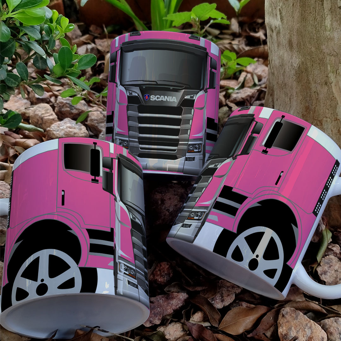 7 Artes para Caneca Caminhão Scania Arquivo em Jpg 6