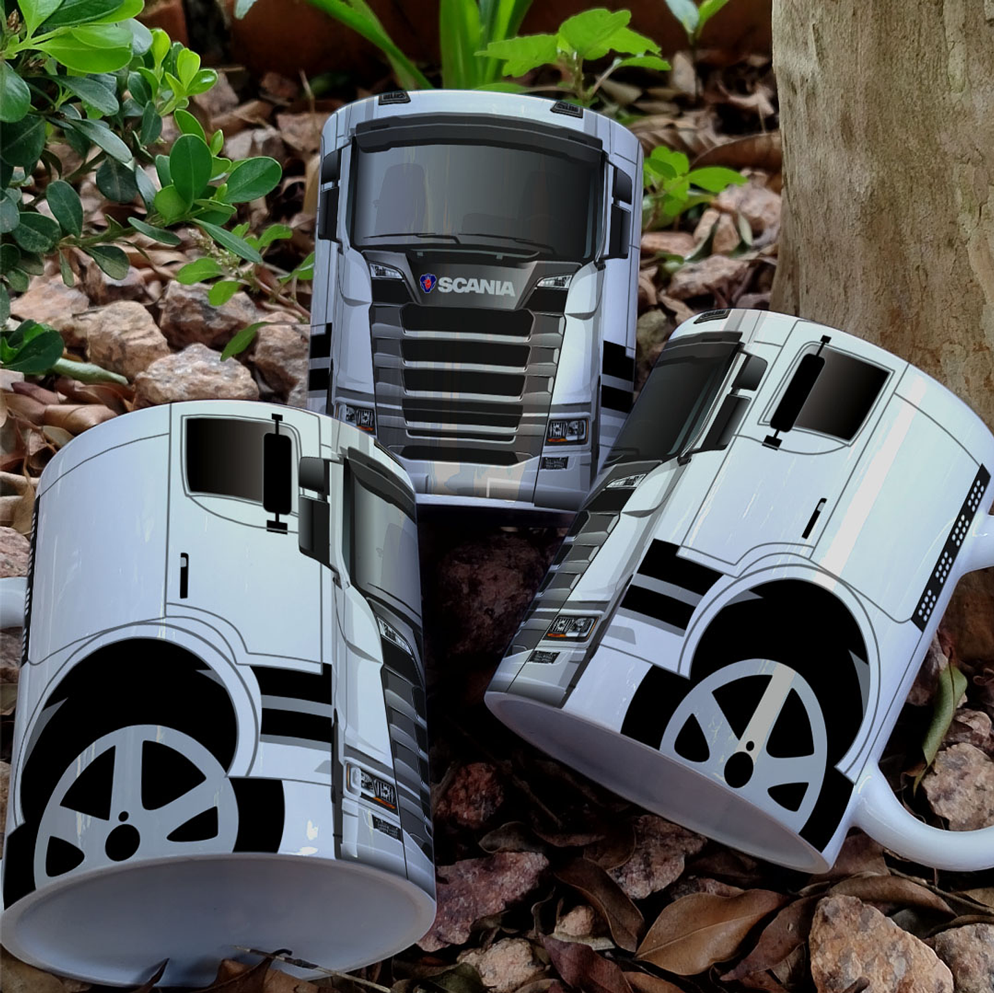 7 Artes para Caneca Caminhão Scania Arquivo em Jpg 7