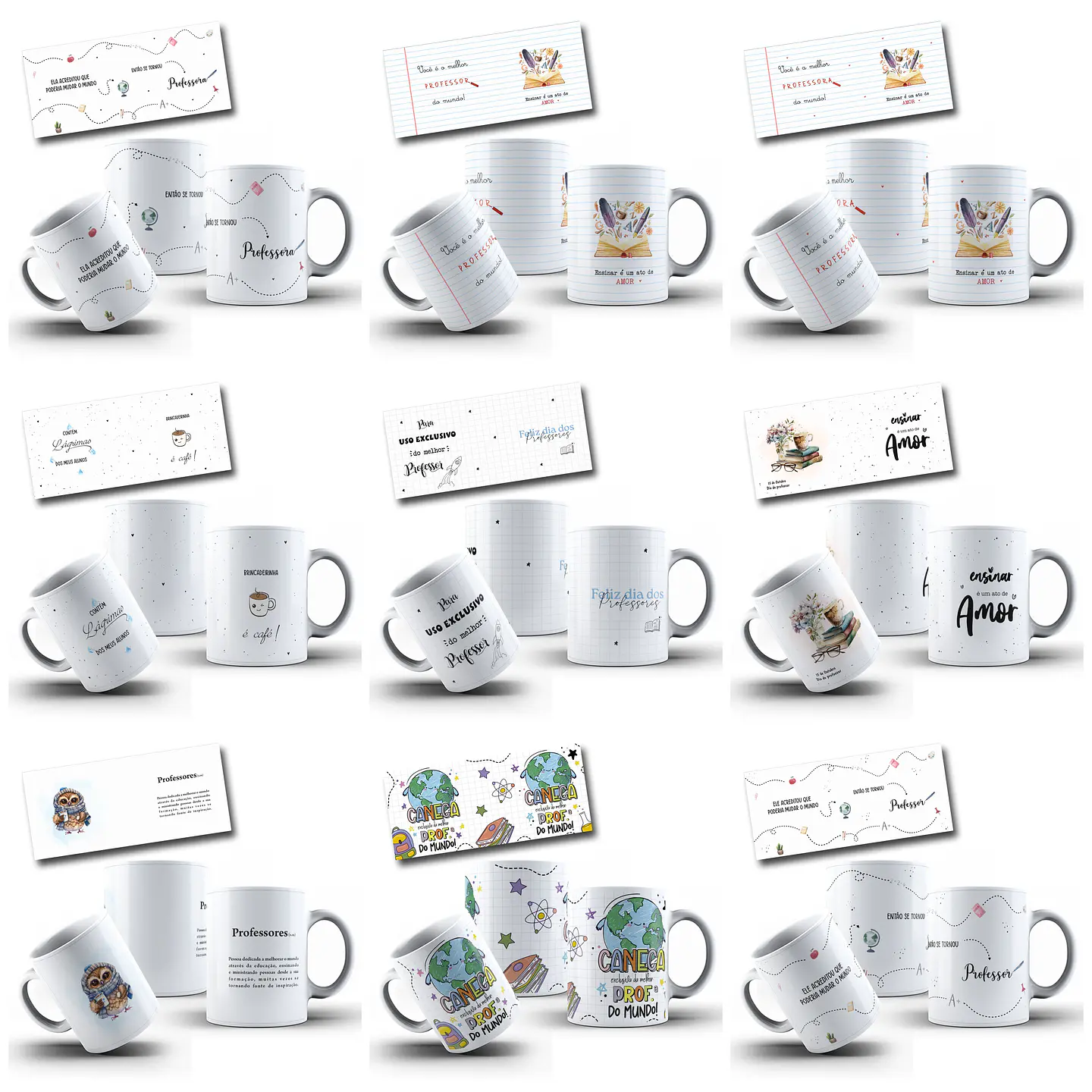 43 Artes para Caneca Dia dos Professores Arquivo em Jpg 1
