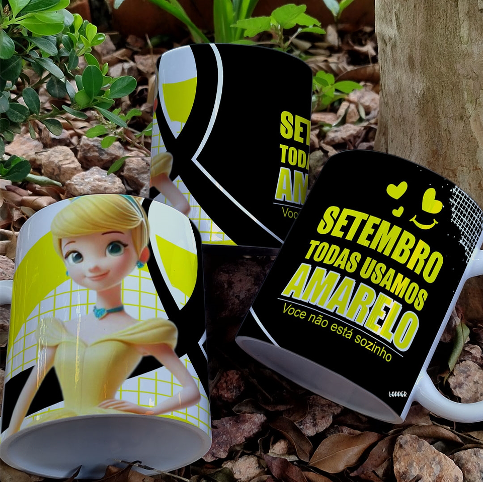 9 Artes para Caneca Setembro Amarelo Arquivo Editável 5