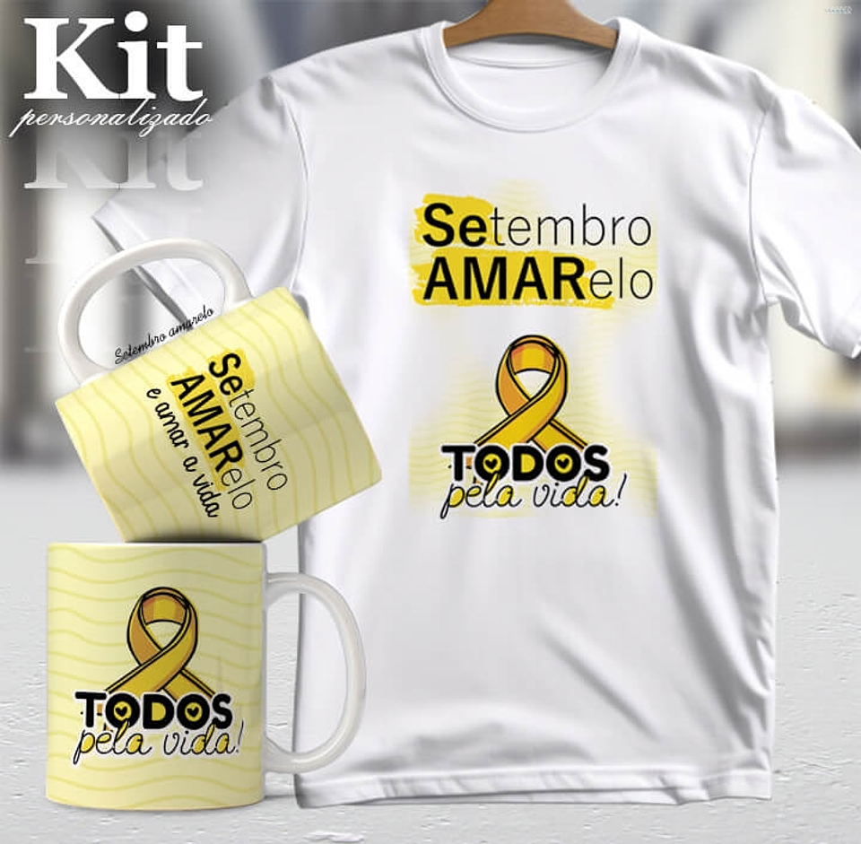 20 Artes para Canecas e Camisa Setembro Amarelo Arquivo Editável 1