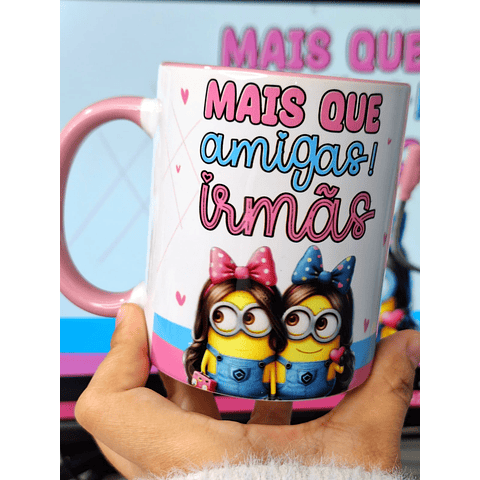 14 Artes para Caneca Minions Amigas Amizade Arquivo em Jpg