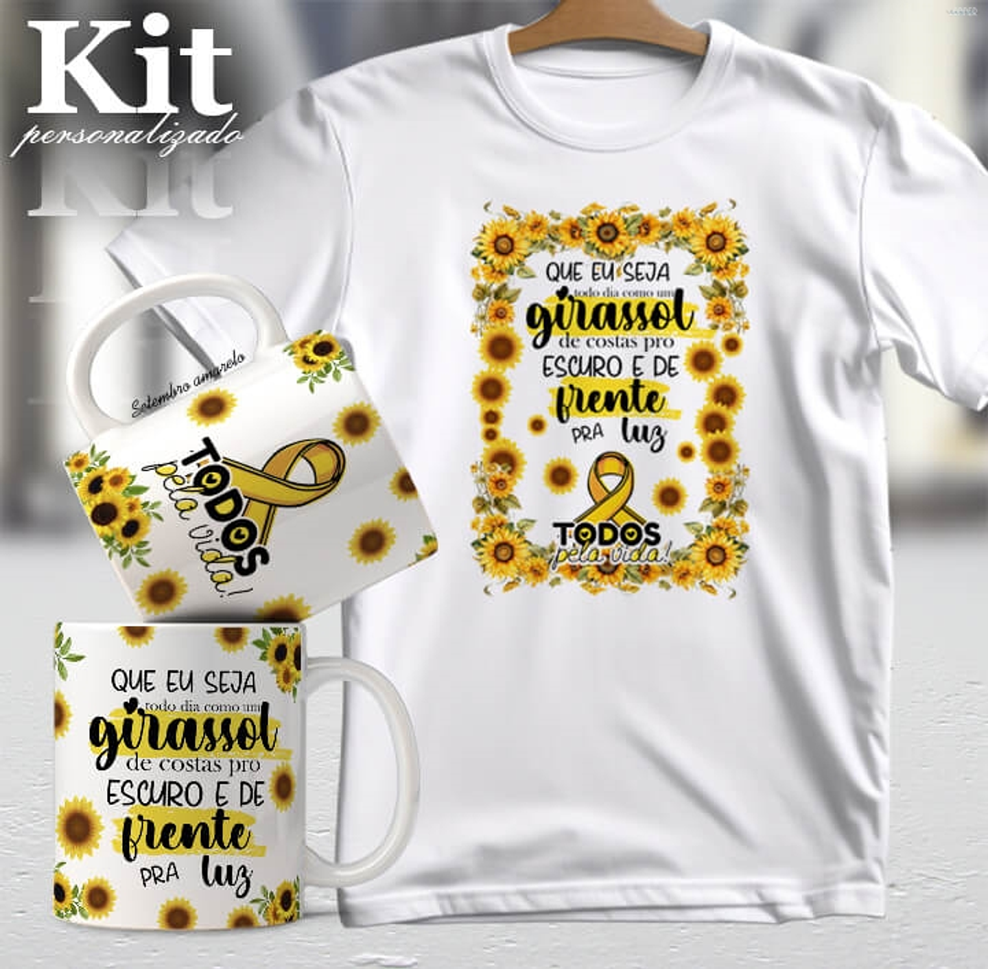 20 Artes para Canecas e Camisa Setembro Amarelo Arquivo Editável 2