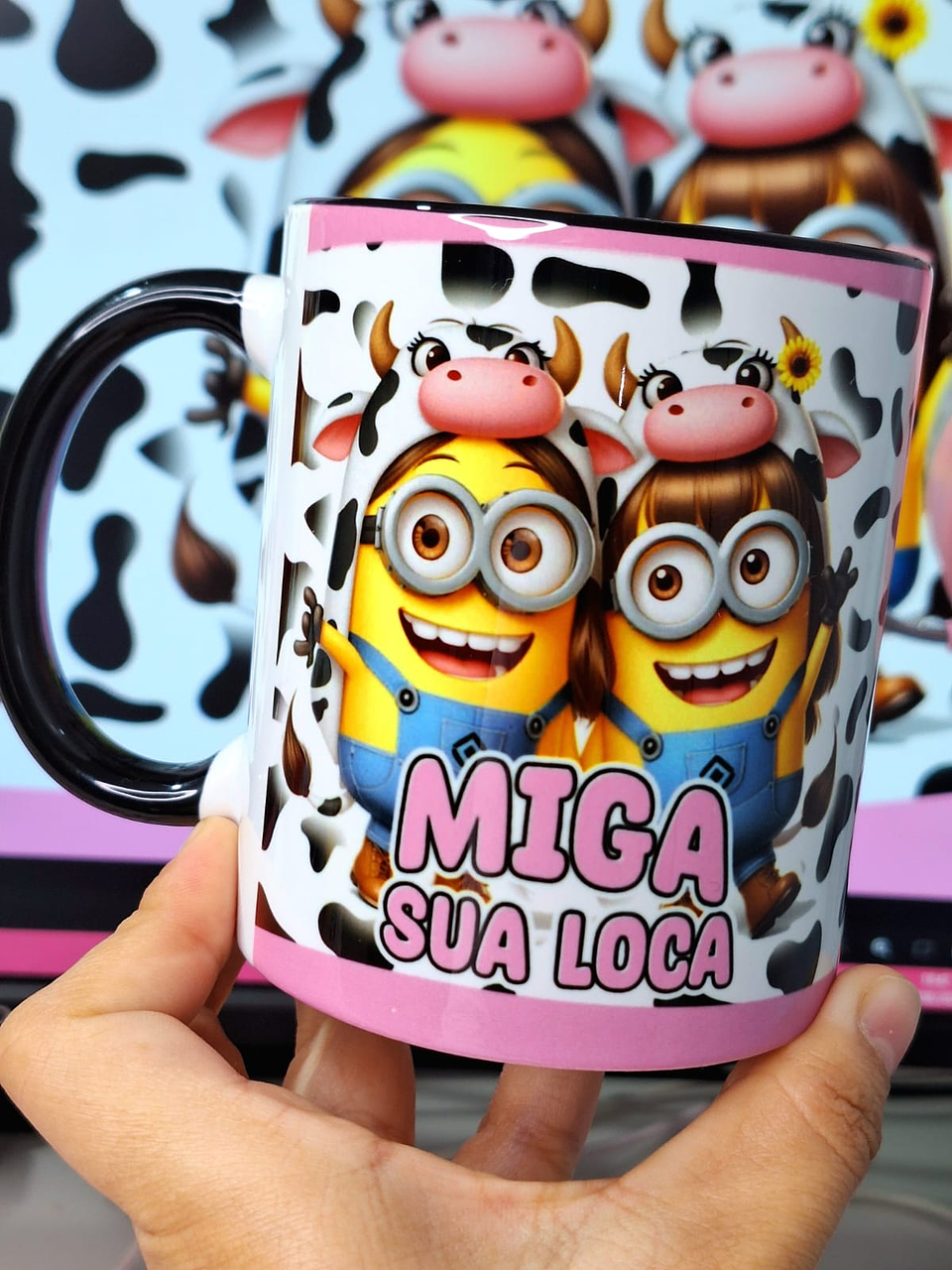 14 Artes para Caneca Minions Amigas Amizade Arquivo em Jpg 8