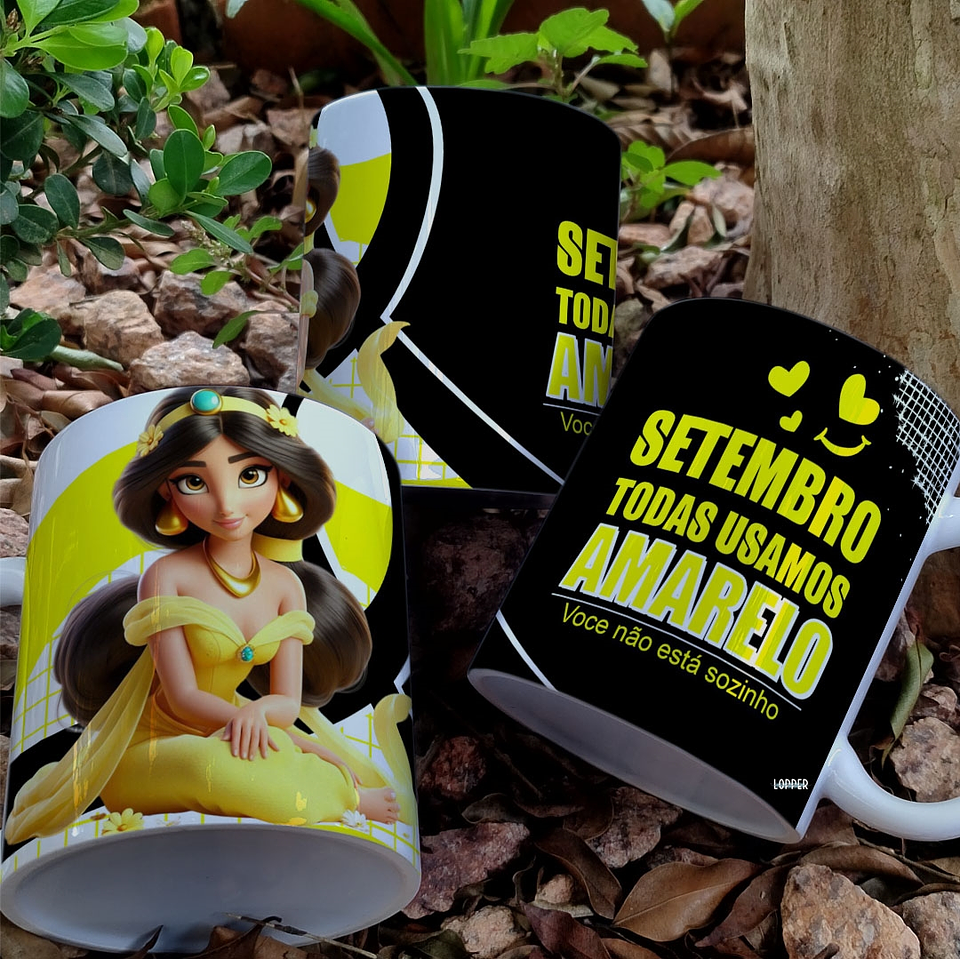 9 Artes para Caneca Setembro Amarelo Arquivo Editável 9