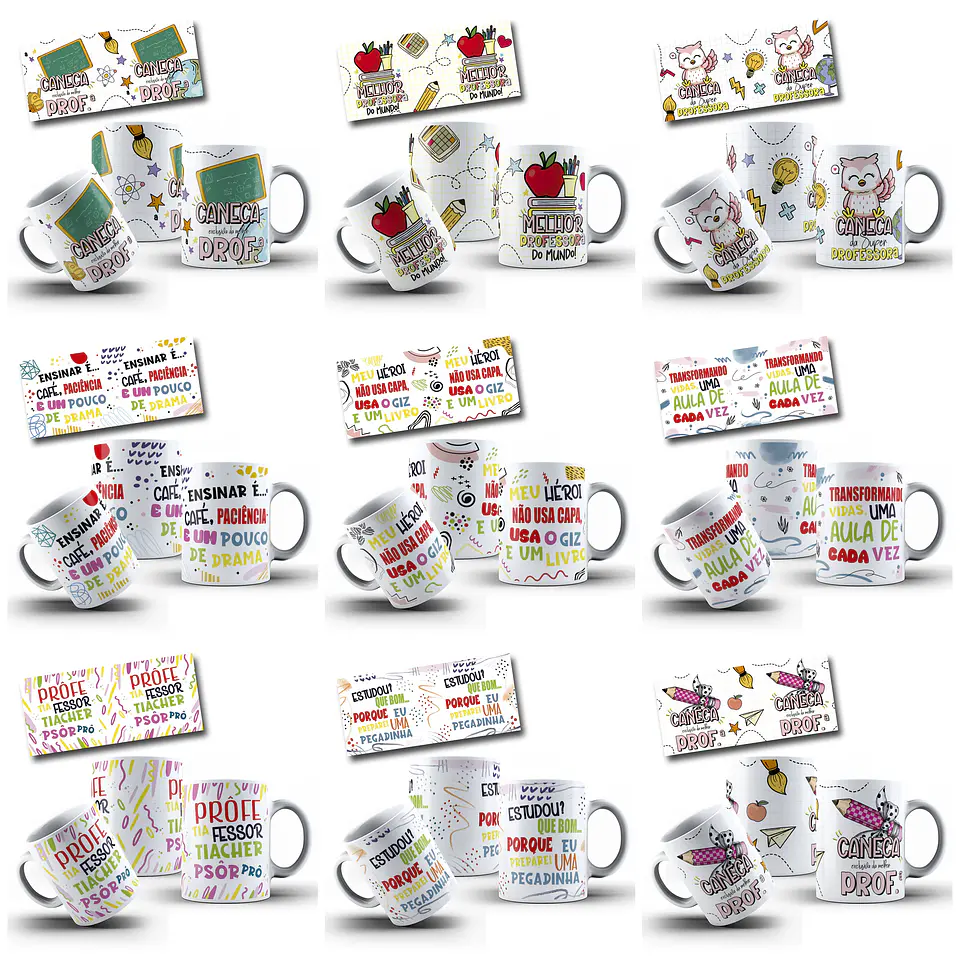 43 Artes para Caneca Dia dos Professores Arquivo em Jpg 5