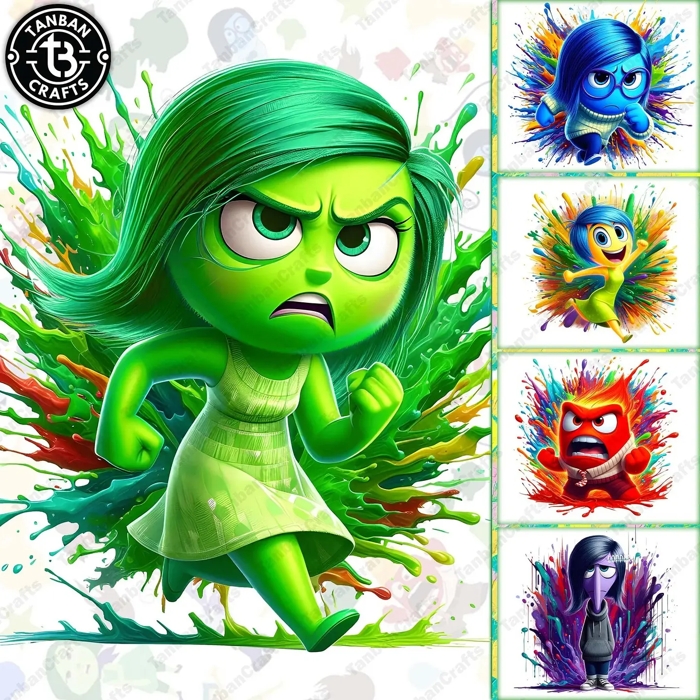 Kit Digital Divertidamente Cartoon Emoções Arquivos em Png  1