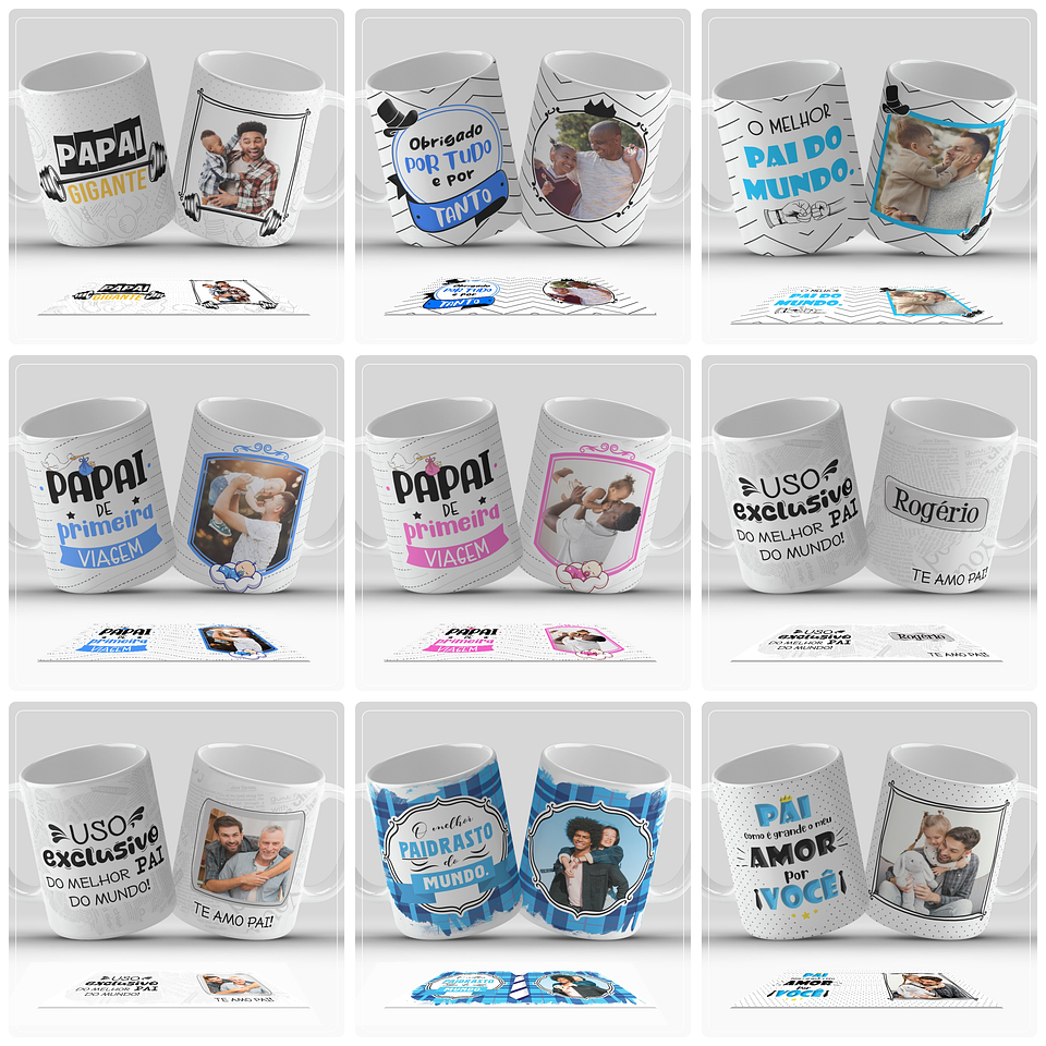 35 Artes para Canecas Dia dos Pais Arquivo em Jpg 3