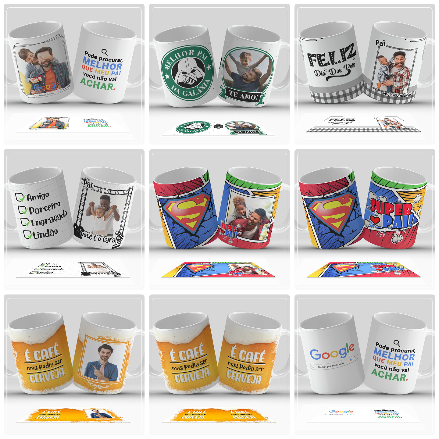 35 Artes para Canecas Dia dos Pais Arquivo em Jpg 4