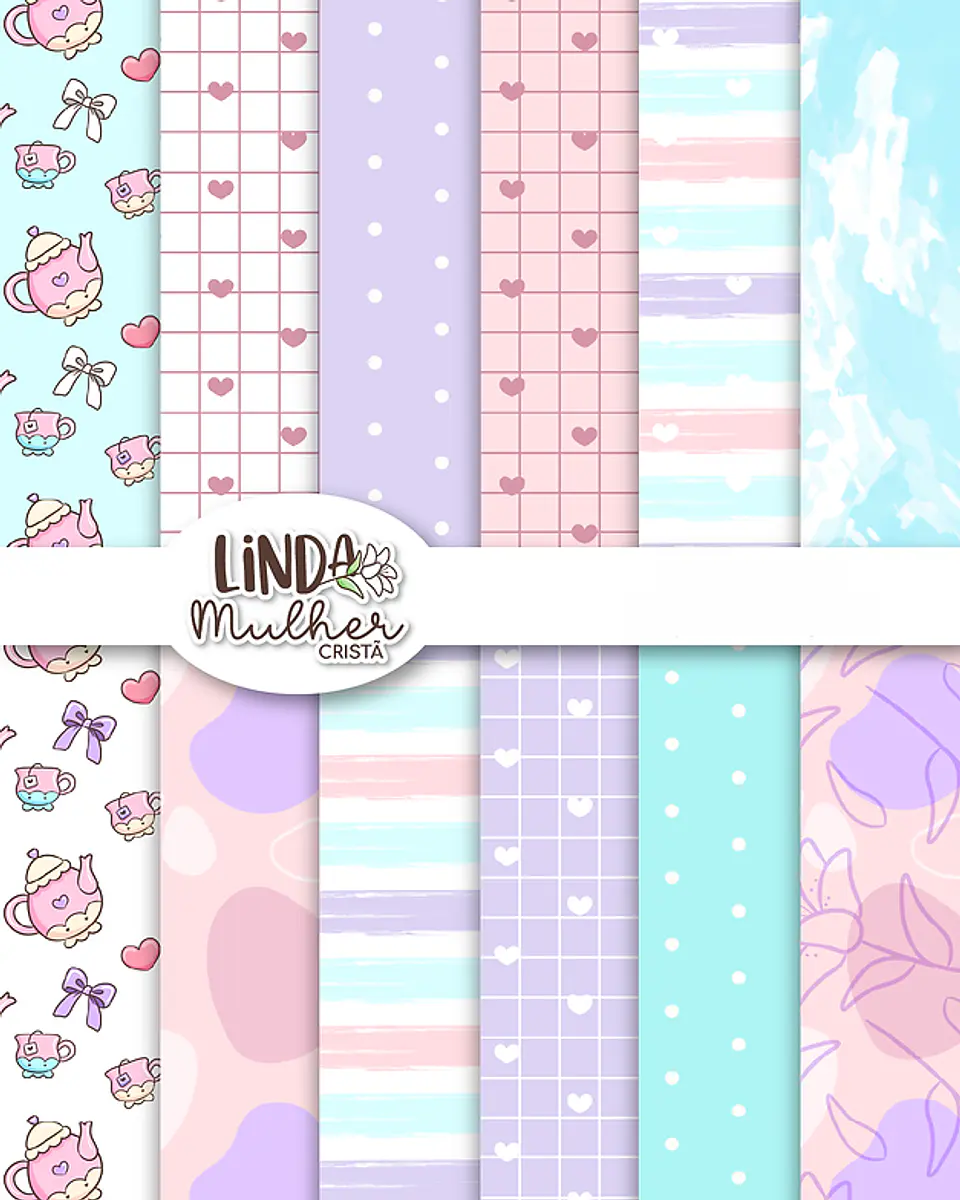 Kit Digital Linda Mulher Cristã Arquivos em Png  5