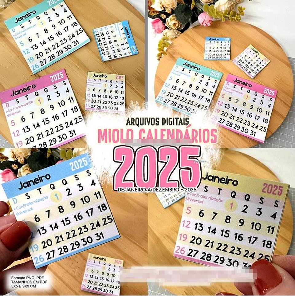 Arquivos Calendário prontos 2025 em Pdf 4