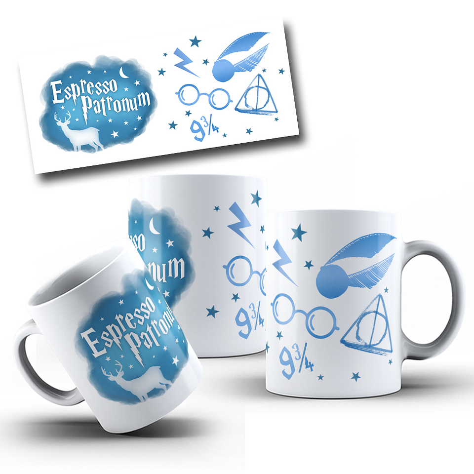 9 Artes para Caneca Harry Potter Arquivo Editável  3