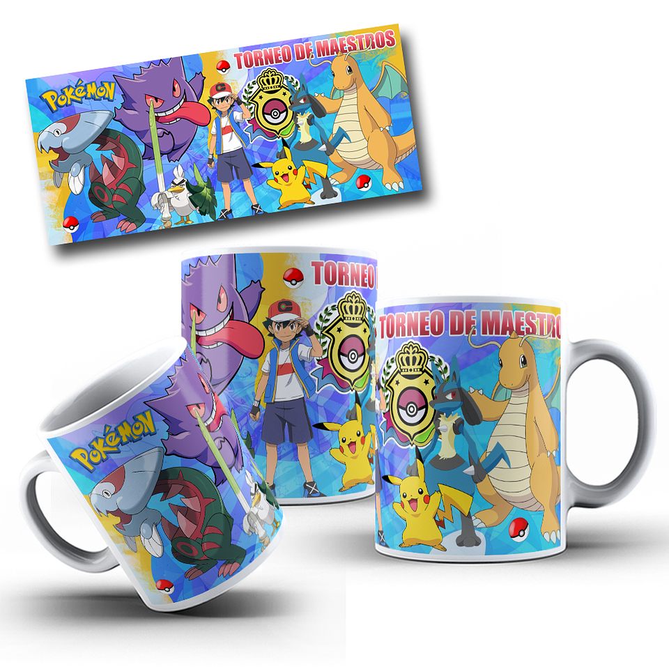 10 Artes para Caneca Pokemon Arquivo Editável 2