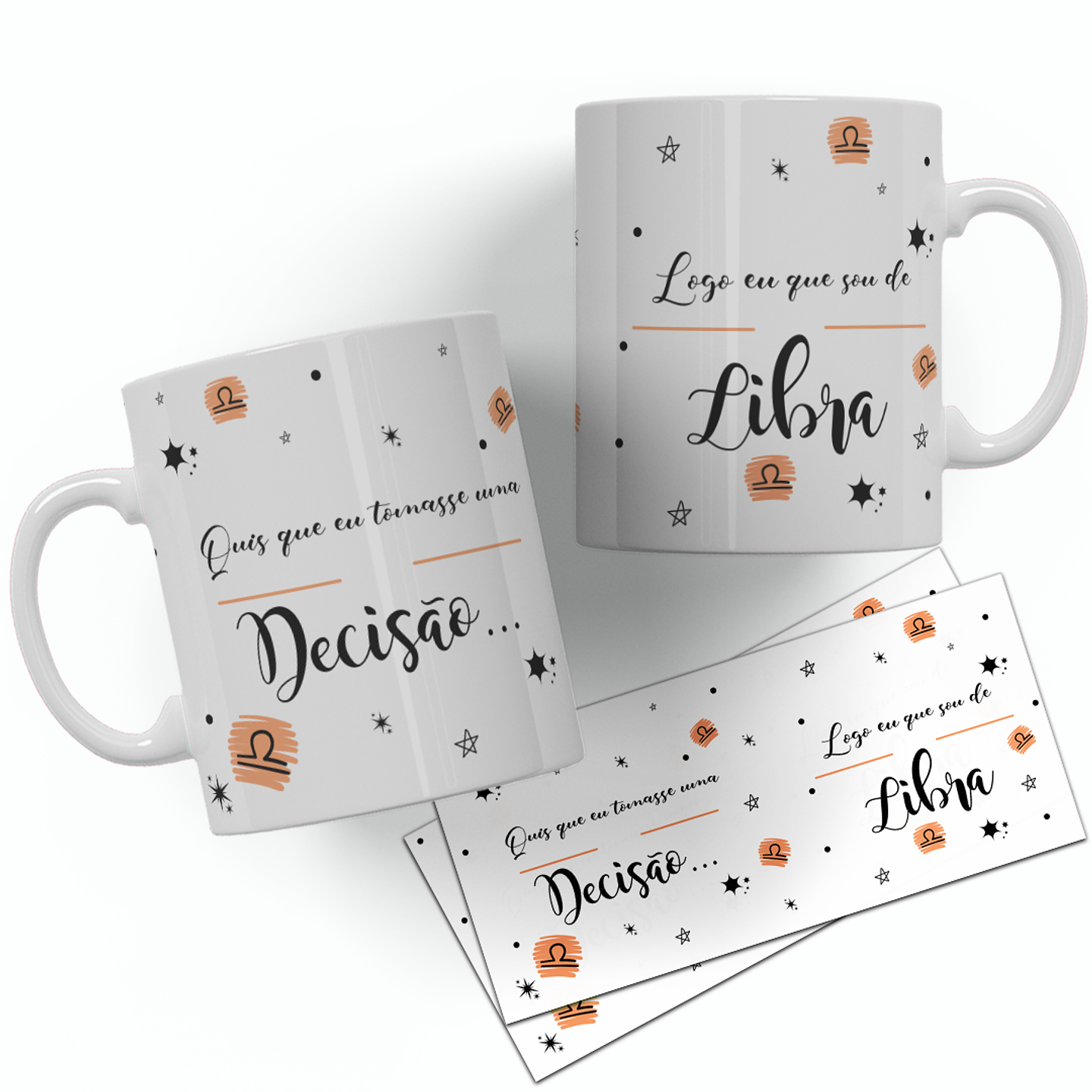 12 Artes para Caneca Signos Arquivo Editável  6