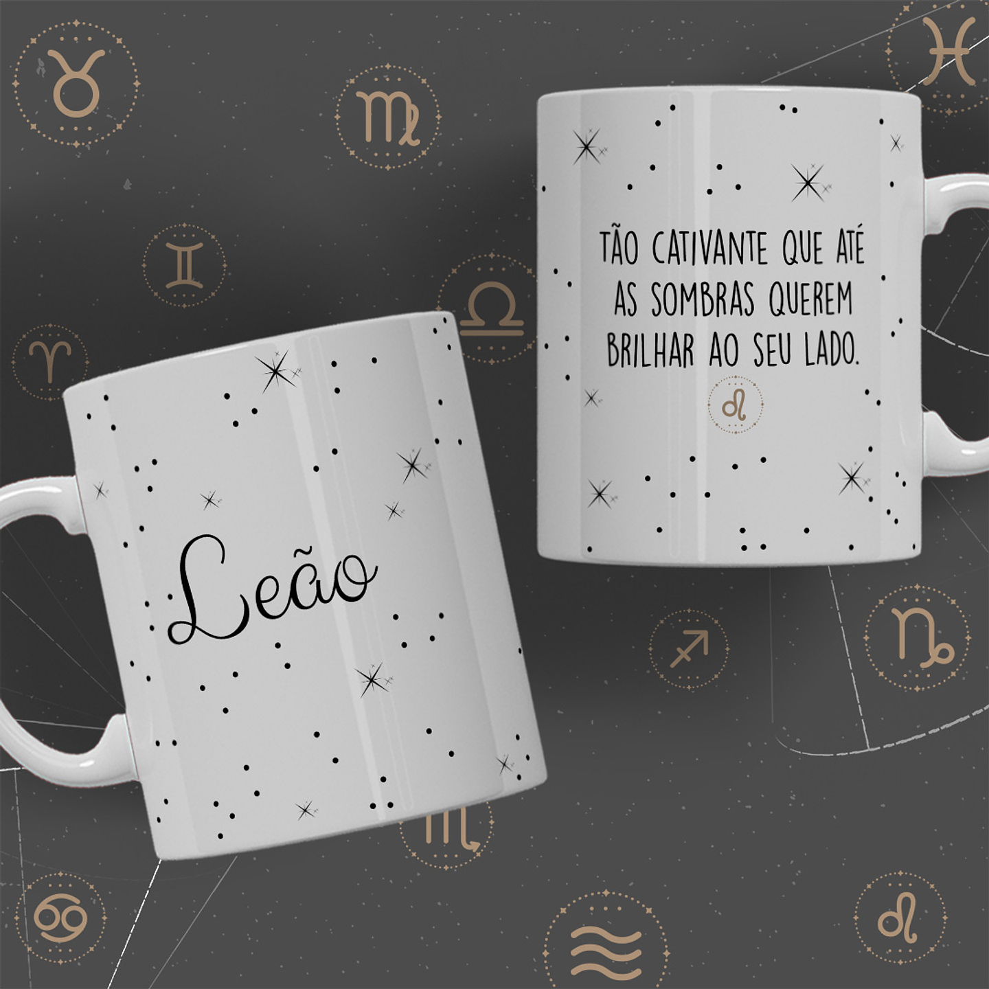 12 Artes para Caneca Signos Minimalista Arquivo Editável  6
