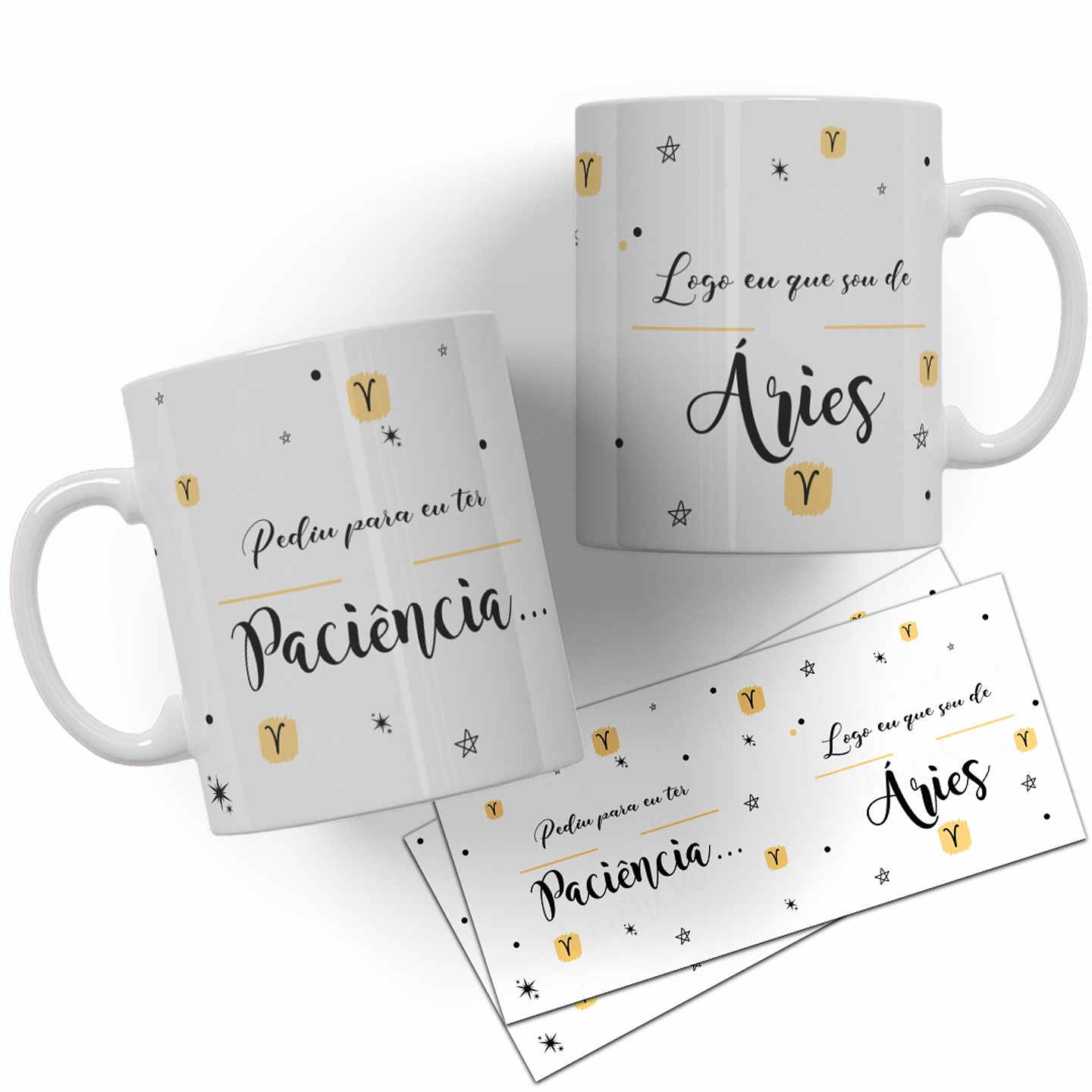 12 Artes para Caneca Signos Arquivo Editável  7
