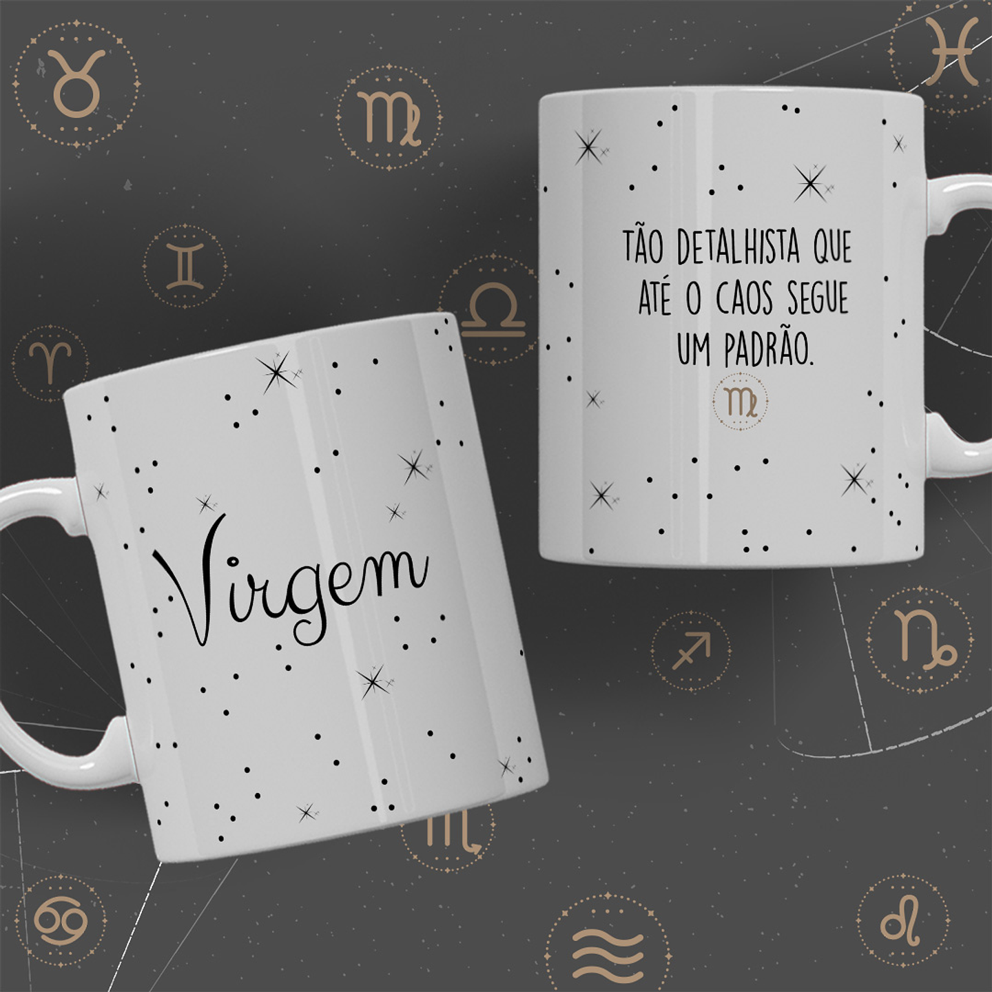 12 Artes para Caneca Signos Minimalista Arquivo Editável  7