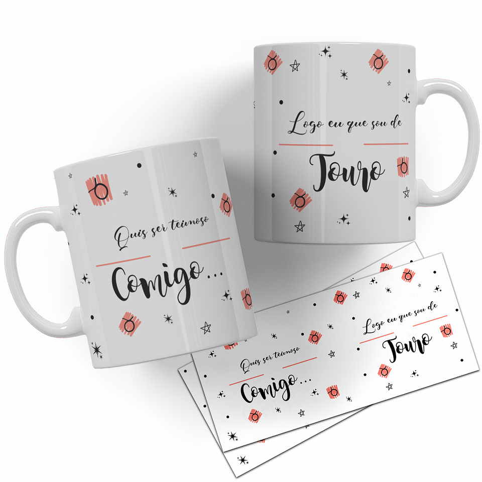 12 Artes para Caneca Signos Arquivo Editável  8