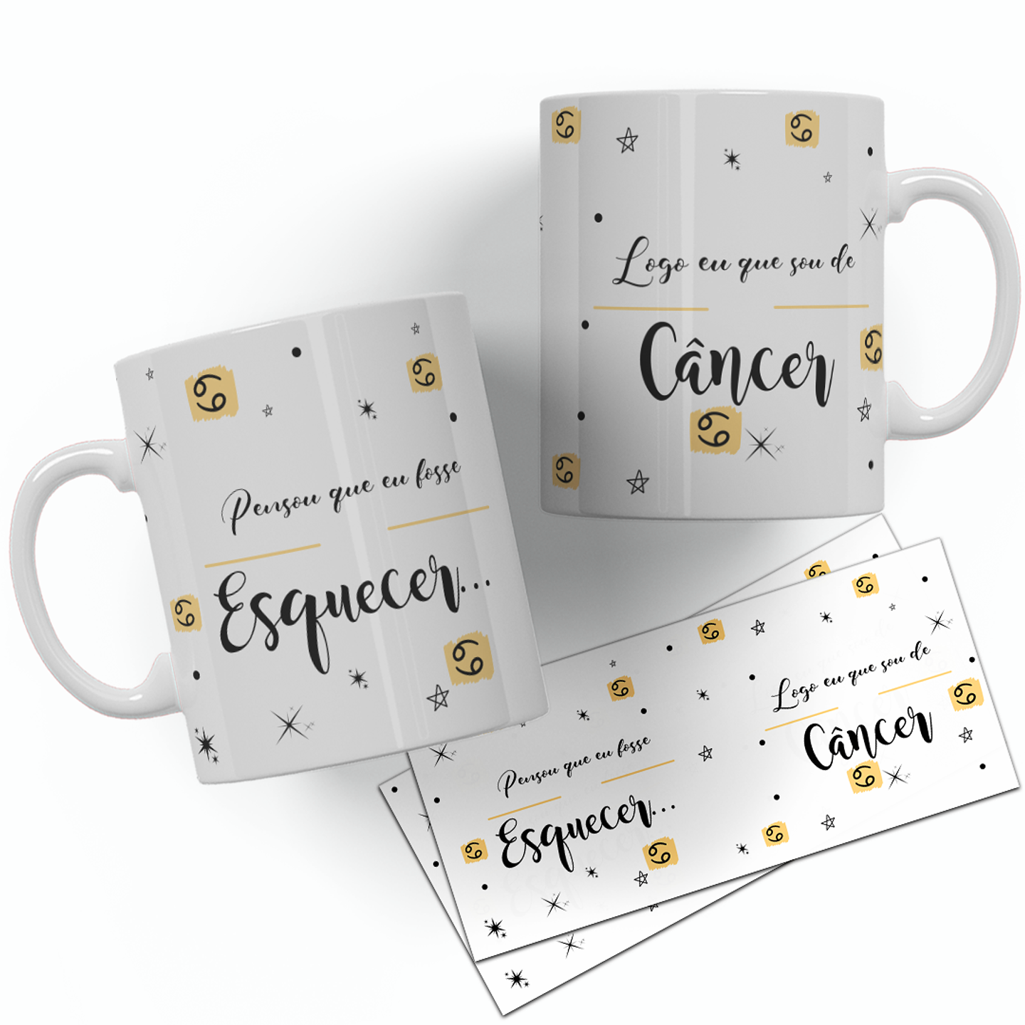 12 Artes para Caneca Signos Arquivo Editável  10