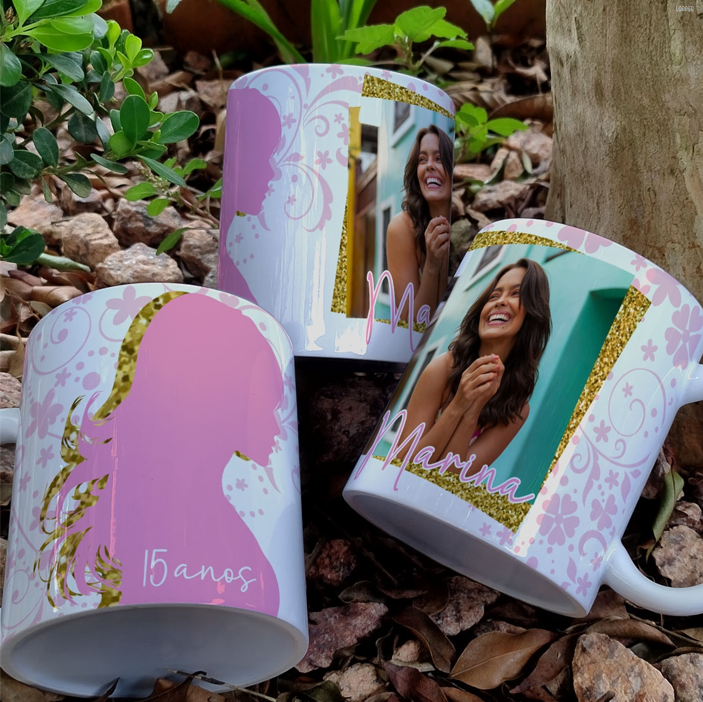 7 Artes para Caneca Aniversário 15 Anos Arquivo Editável  1