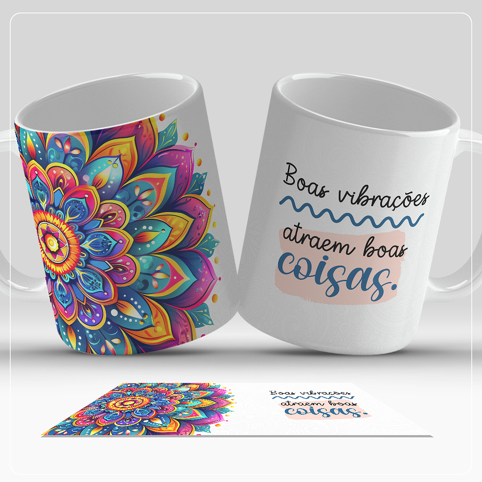 8 Artes para Caneca Mandala Arquivo em Jpg 2