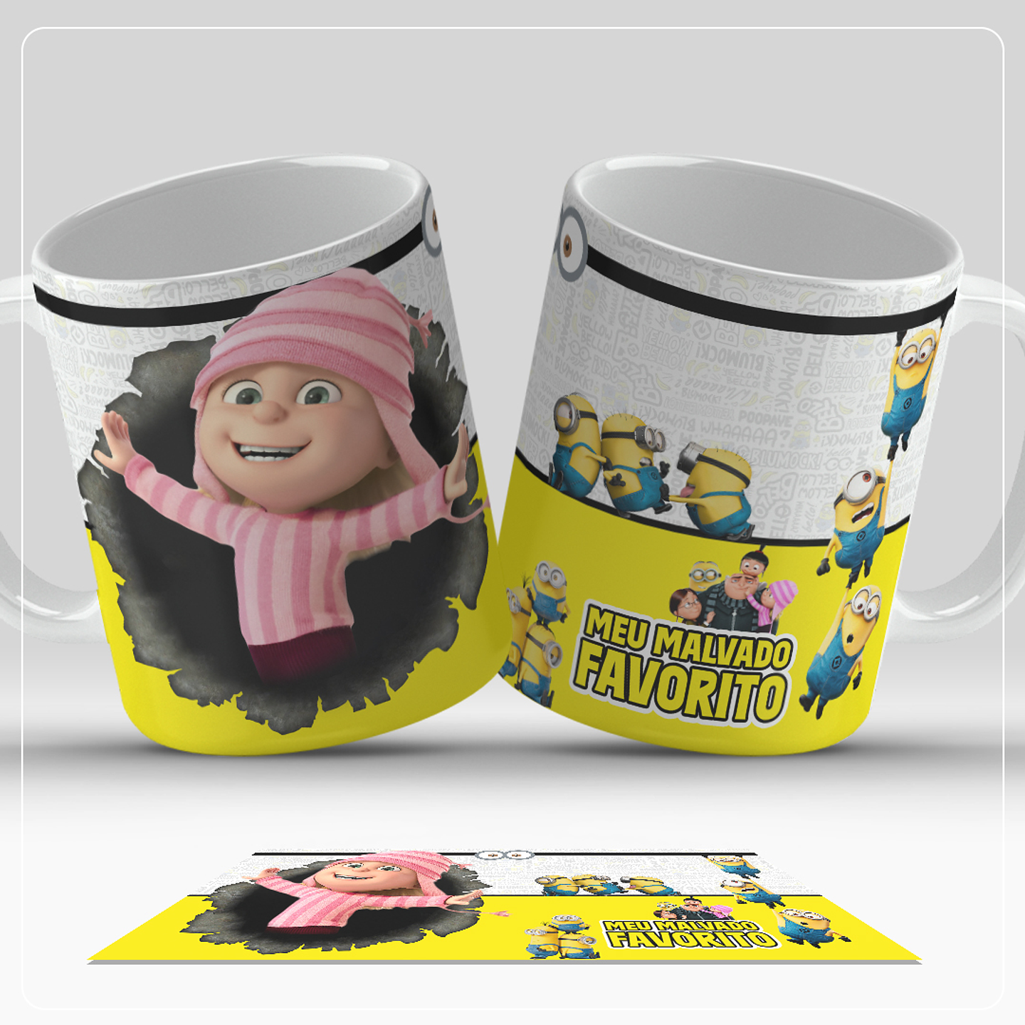 8 Artes para Caneca Meu Malvado Favorito Arquivo em Jpg  1