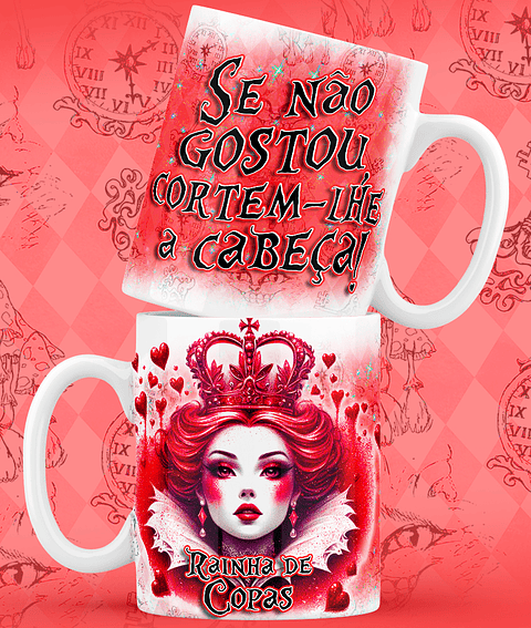 9 Artes para Caneca Alice no Pais das Maravilhas Arquivo em Jpg
