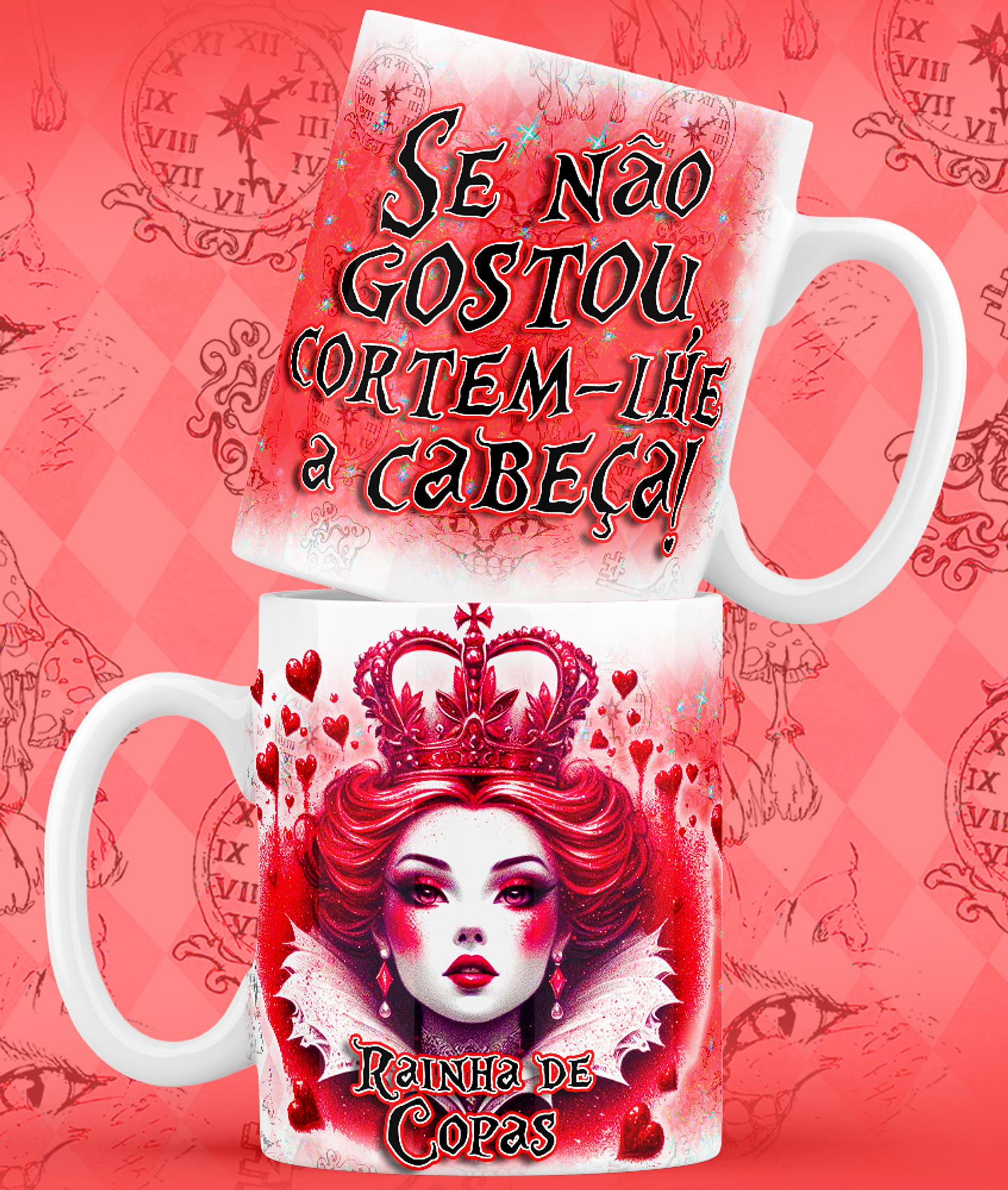 9 Artes para Caneca Alice no Pais das Maravilhas Arquivo em Jpg 1