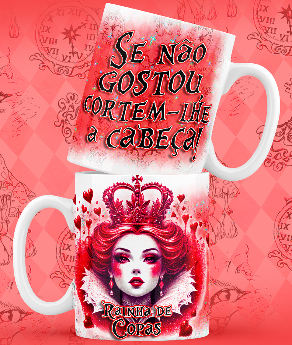 9 Artes para Caneca Alice no Pais das Maravilhas Arquivo em Jpg 1