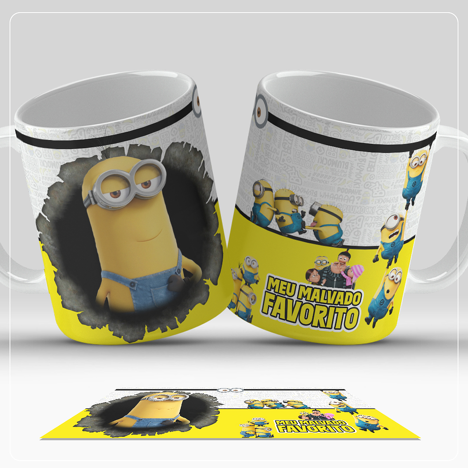 8 Artes para Caneca Meu Malvado Favorito Arquivo em Jpg  4