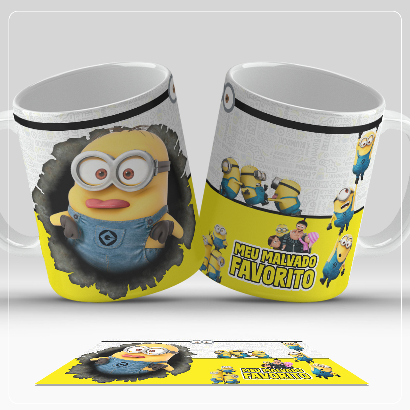 8 Artes para Caneca Meu Malvado Favorito Arquivo em Jpg  5