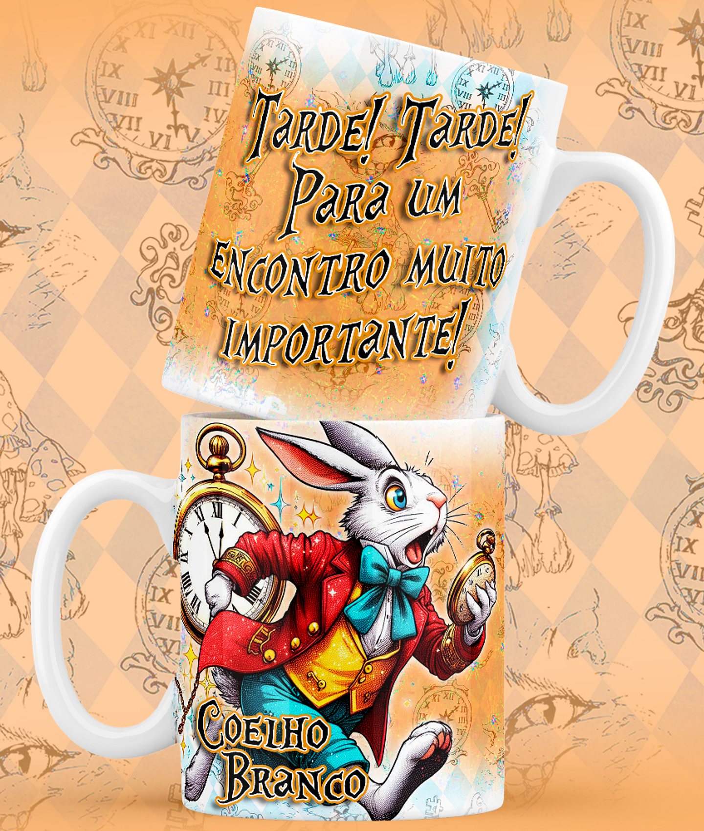 9 Artes para Caneca Alice no Pais das Maravilhas Arquivo em Jpg 4