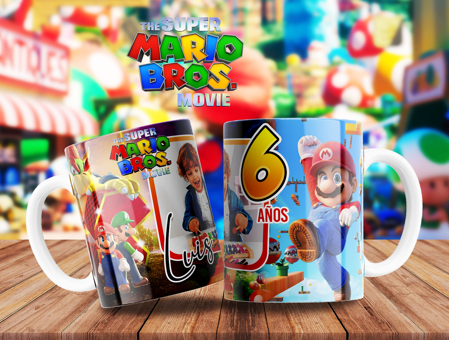 10 Artes para Caneca Super Mario Arquivo Editável  3