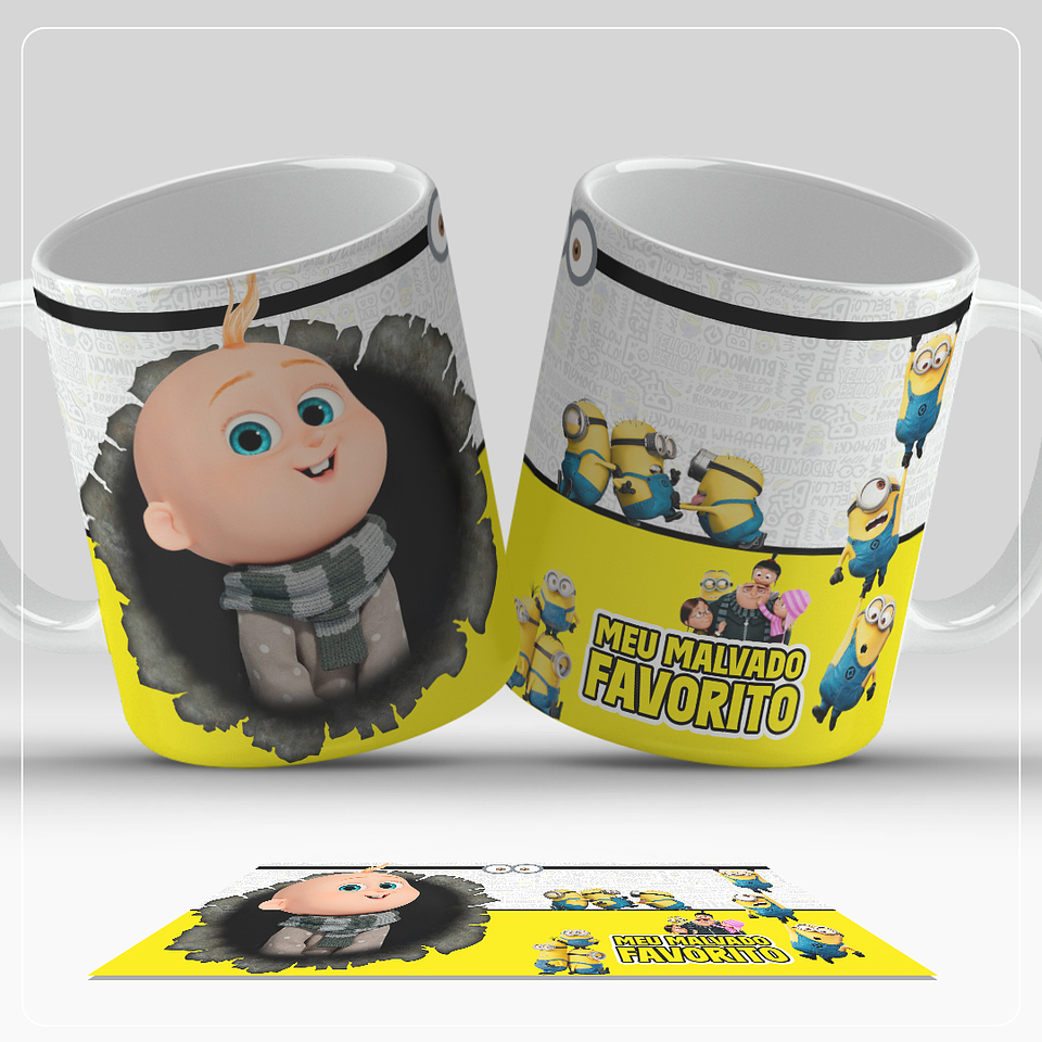 8 Artes para Caneca Meu Malvado Favorito Arquivo em Jpg  8