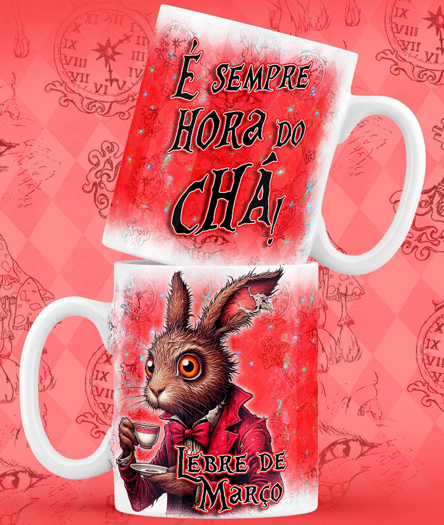 9 Artes para Caneca Alice no Pais das Maravilhas Arquivo em Jpg 7
