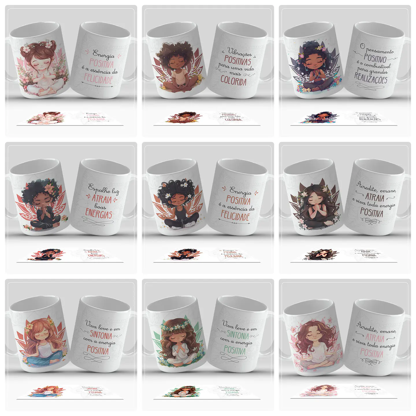 12 Artes para Caneca Good Vibes Arquivo em Jpg  1
